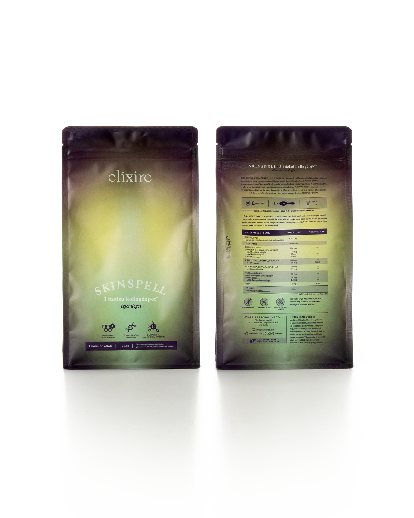 SKINSPELL: 3 bázisú kollagénpor⁺