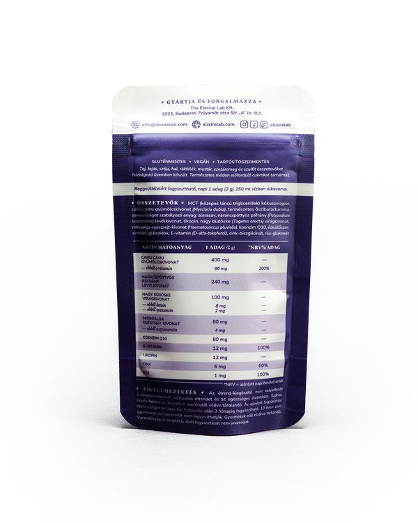 SUN◆NECTAR: ragyogás komplex (karotinoidok, antioxidánsok, Q10) utántöltő