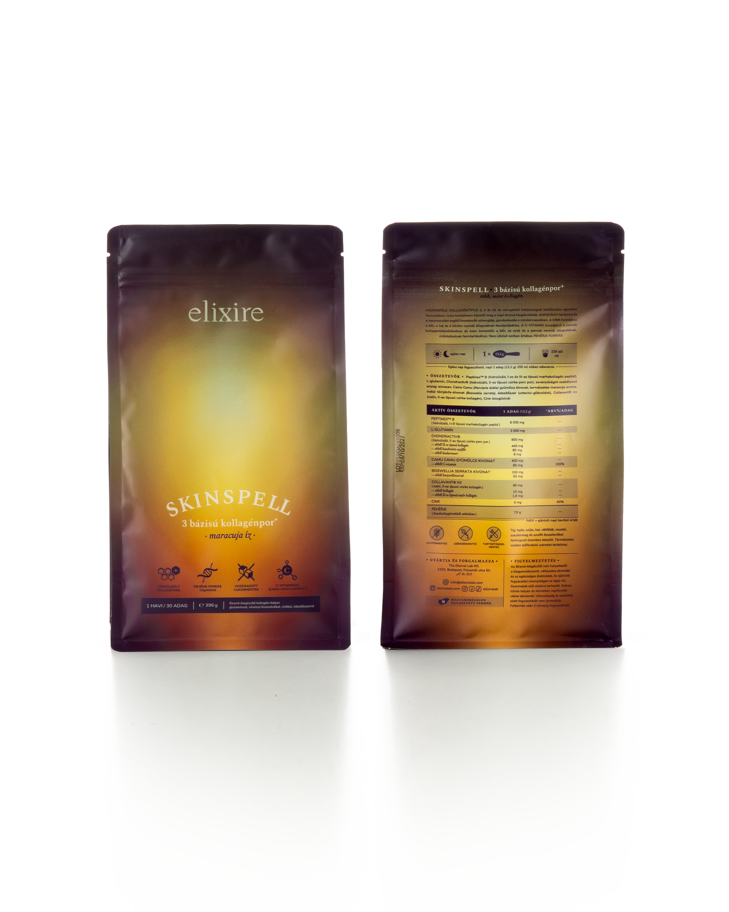SKINSPELL: 3 bázisú kollagénpor⁺