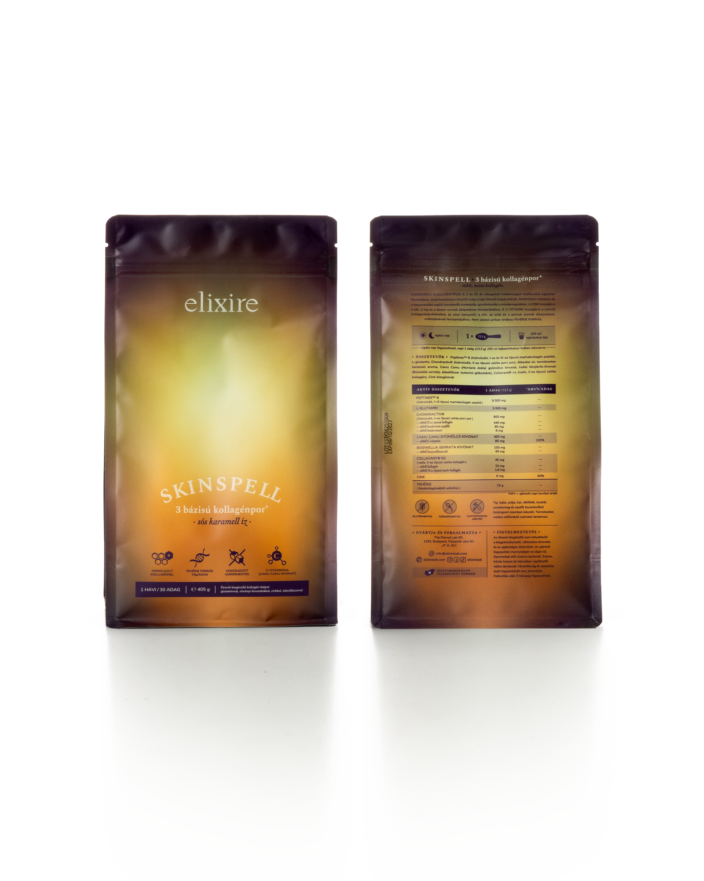 SKINSPELL: 3 bázisú kollagénpor⁺