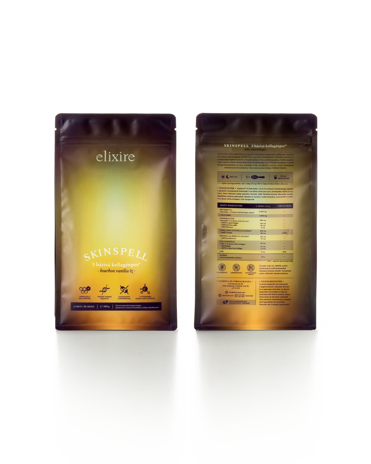 SKINSPELL: 3 bázisú kollagénpor⁺